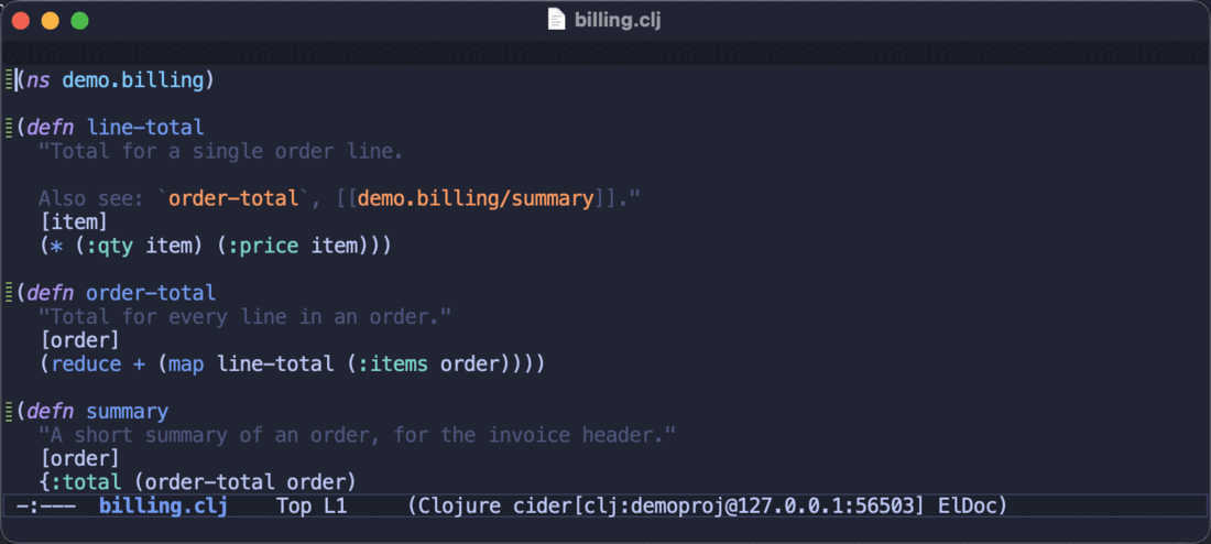 Finding the usages of a function