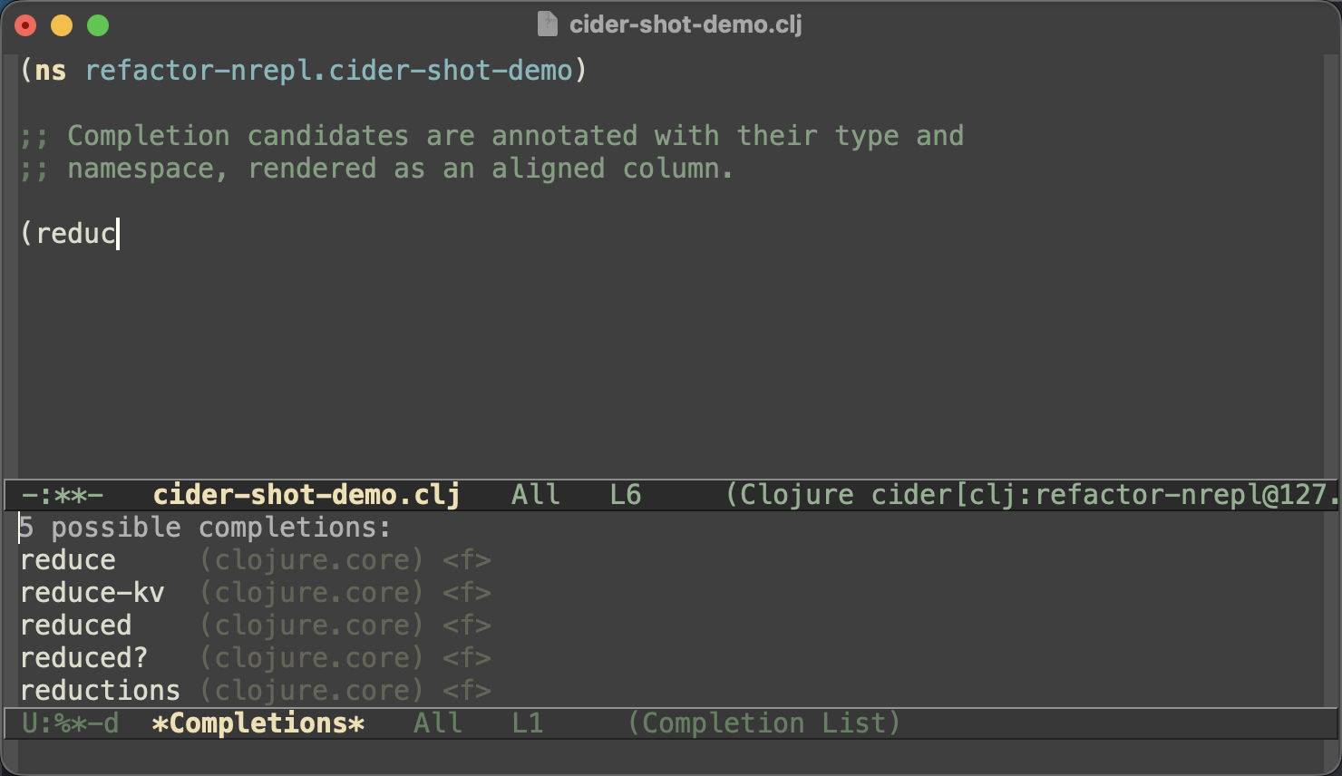 Aligned completion annotations in the *Completions* buffer